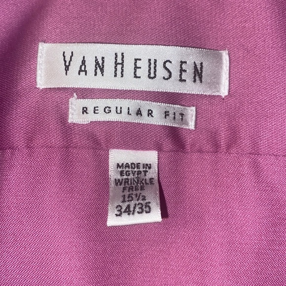 Men’s Van Huesen Lux Sateen Dress Shirt - Picture 2 of 3